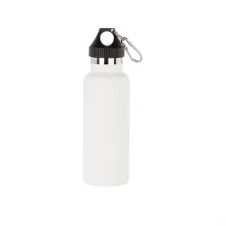 Caramañola de Acero Grabable 500ml Blanco