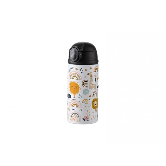 Caramañola Infantil de Acero Sublimable 360ml Tapa Negro/Neg Caramañola Infantil de Acero Sublimable 360ml Tapa Negro/Neg
