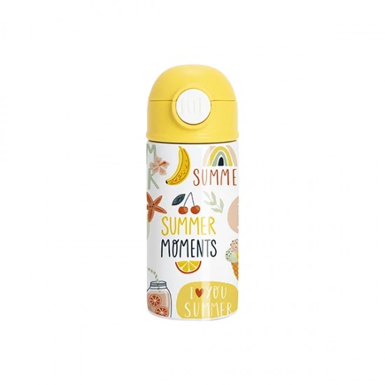 Caramañola Infantil Sub. 360ml 02 Tapa Amarilla