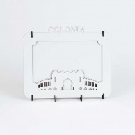 Cuadro Madera Cristal sub. c/marco p/colgar Colonia 13x18cm