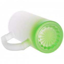 Jarra Cervecera 16oz Esmerilada Neon Verde