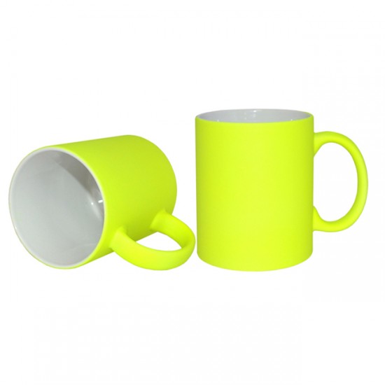 Jarro Fluorescente 11oz Amarillo