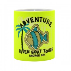 Jarro Fluorescente 11oz Amarillo