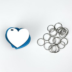 Llavero Corazon 6cmx5,5cm 20 unidades