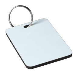 Llavero Madera Cristal 4x6 cm Arandela