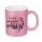 Jarro glitter fucsia 11oz