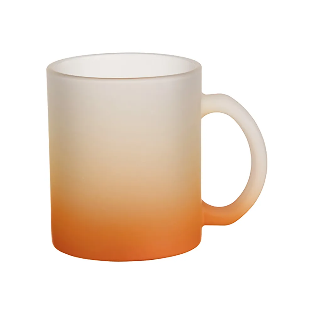 Jarro 11oz Esmerilado Neon Naranja