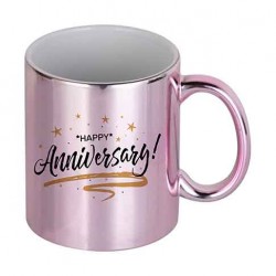 Jarro sublimable chapado rosa oro 11oz