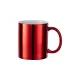 Jarro sublimable chapado rojo 11oz