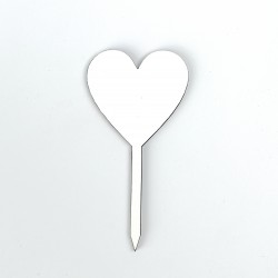 Mini Topper Corazon 10 unidades