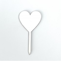 Mini Topper Corazon 10 unidades