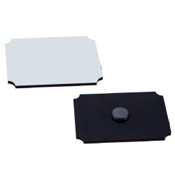 Placa rectangular MDF Sub. c/imán 8x6cm 10 unidades
