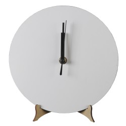 Reloj redondo Madera Cristal sub. 20cm c/soporte y caja Reloj redondo Madera Cristal sub. 20cm c/soporte y caja