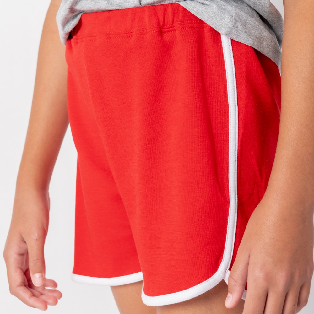 Short Unique Niña Rojo