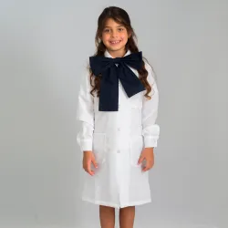 Túnica Recta Unisex Blanca