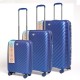 Set Valijas Polipropileno Premium 20" 24" 28" Azul