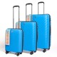 Set Valijas Polipropileno Premium 20" 24" 28" Celeste