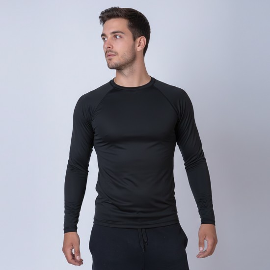 Camiseta UV Manga Larga Negro