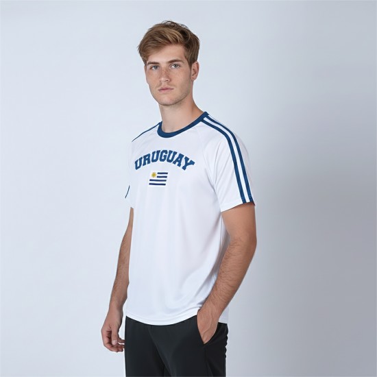 Camiseta Bandera Uy Blanco