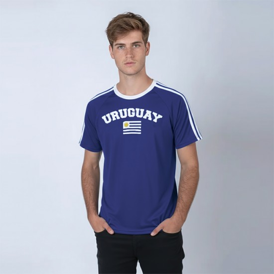 Camiseta Bandera Uy Azul
