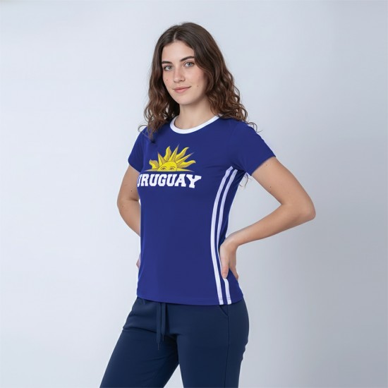 Camiseta Dama Sol Uy Azul