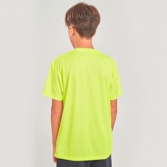 Camiseta Dry Kids Amarillo Fluo