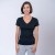 Camiseta Dama V Negra Spandex