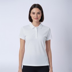 Remera Polo Dry Dama Blanco