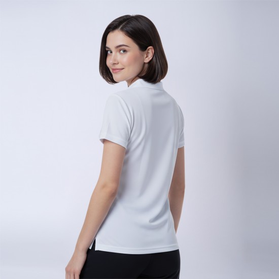 Remera Polo Dry Dama Blanco