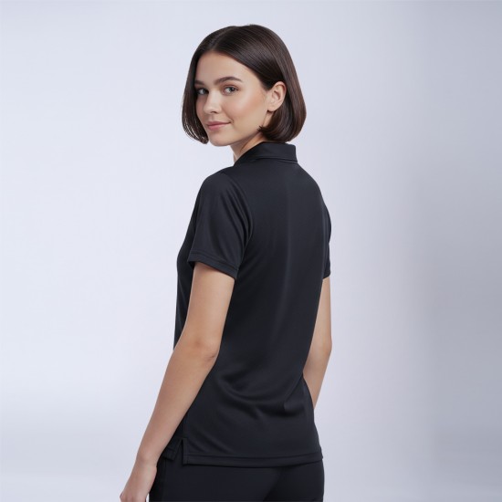 Remera Polo Dry Dama Negro