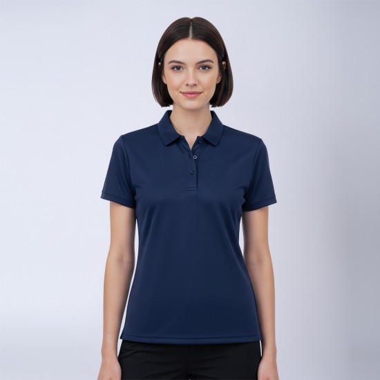 Remera Polo Dry Dama Azul Marino