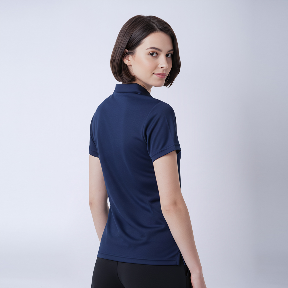 Remera Polo Dry Dama Azul Marino