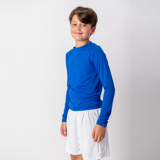Camiseta UV Niño Manga Larga Azul Francia