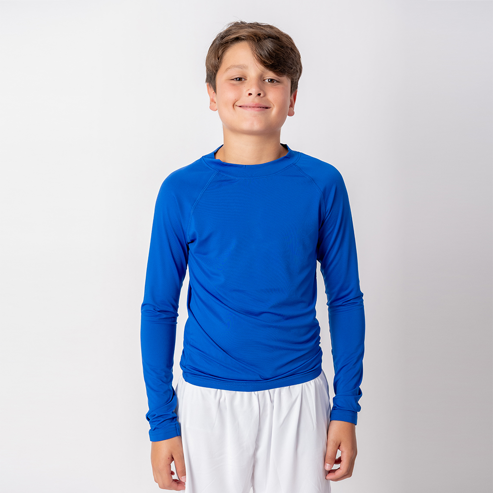 Camiseta UV Niño Manga Larga Azul Francia