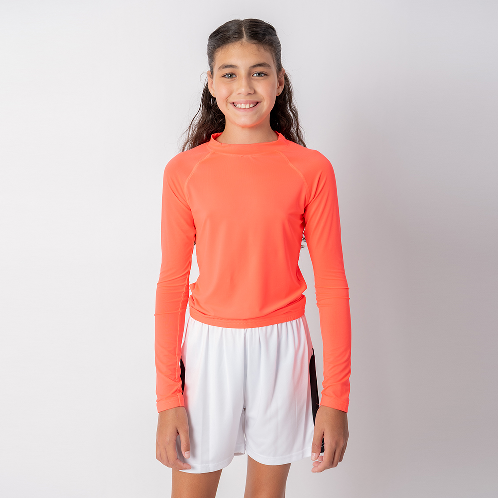 Camiseta UV Niño Manga Larga Fucsia