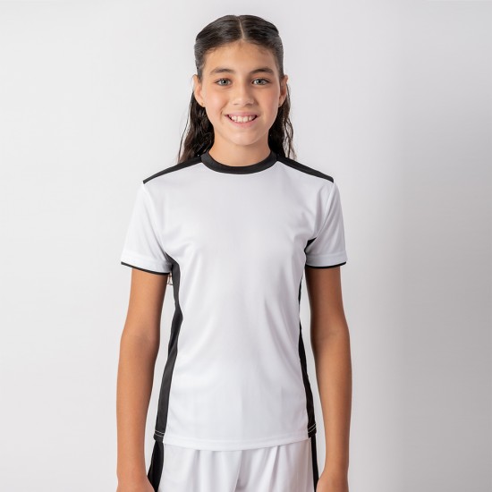 Conjunto Futbol Niño Blanco/Negro