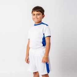 Conjunto Futbol Niño Blanco/Azul Francia