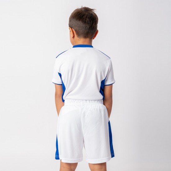 Conjunto Futbol Niño Blanco/Azul Francia