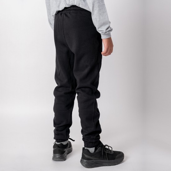 Pantalón Felpa Unisex Niño Negro