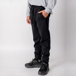Pantalón Felpa Unisex Niño Negro