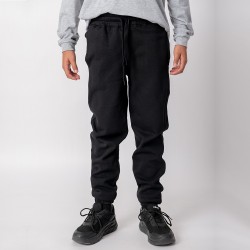 Pantalón Felpa Unisex Niño Negro