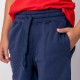 Pantalón Felpa Unisex Niño Azul Marino