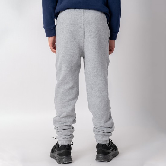 Pantalón Felpa Unisex Niño Gris Melange