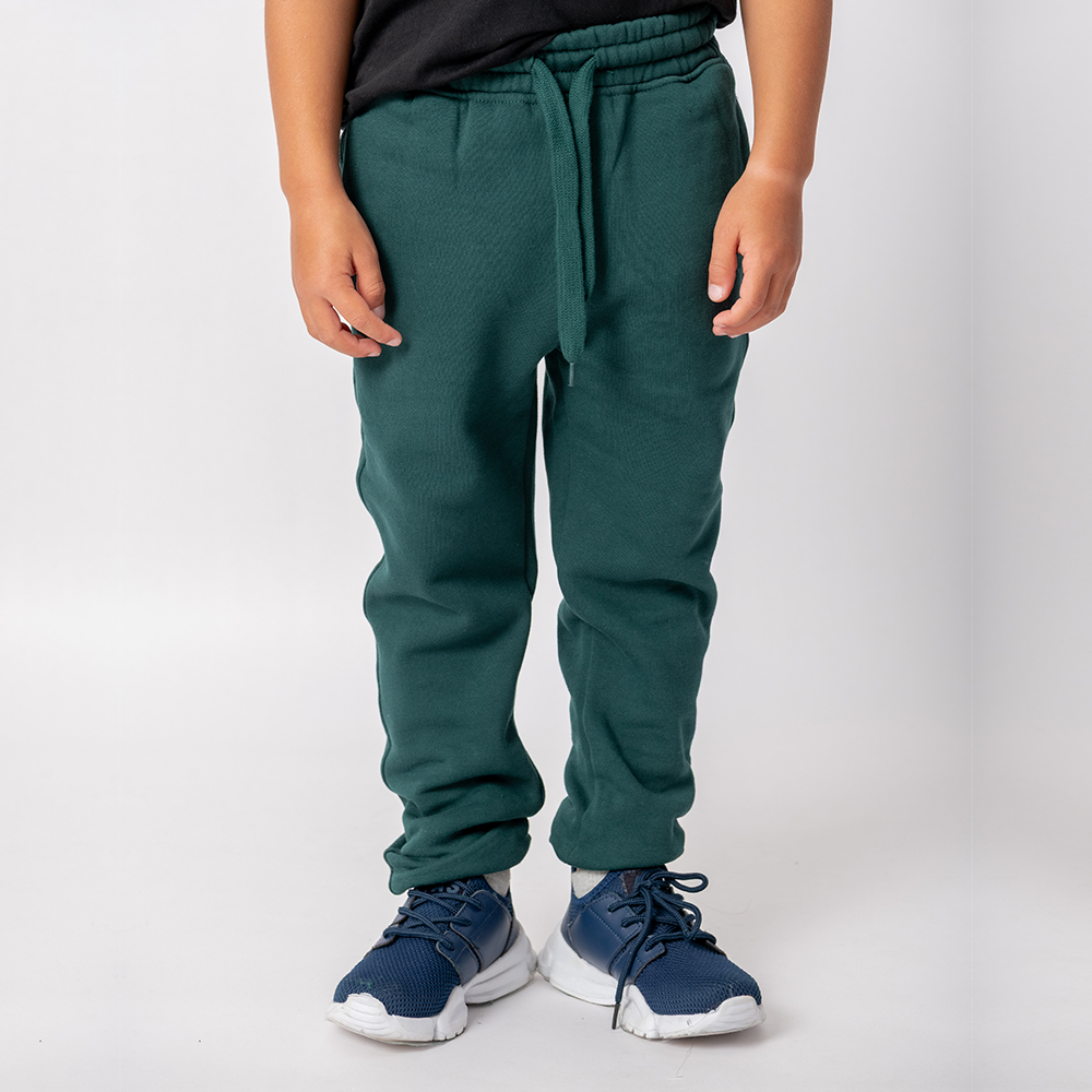 Pantalón Felpa Unisex Niño Verde