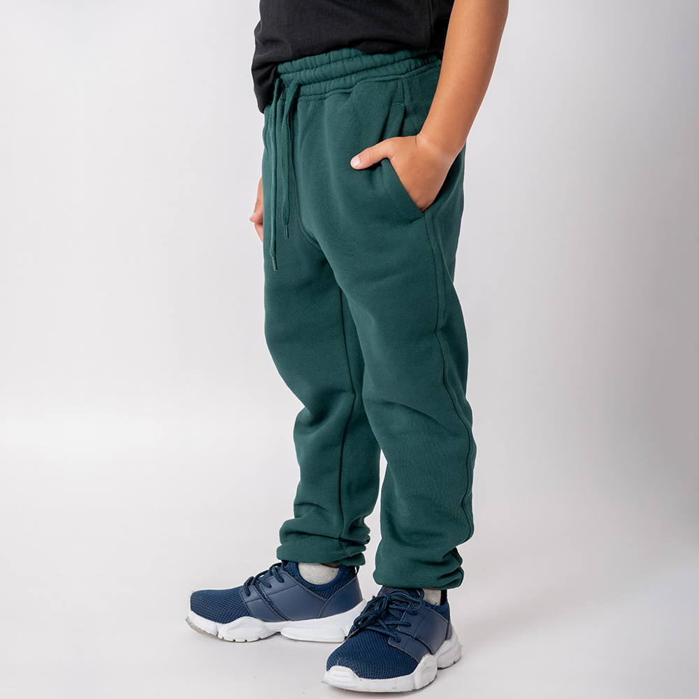 Pantalón Felpa Unisex Niño Verde