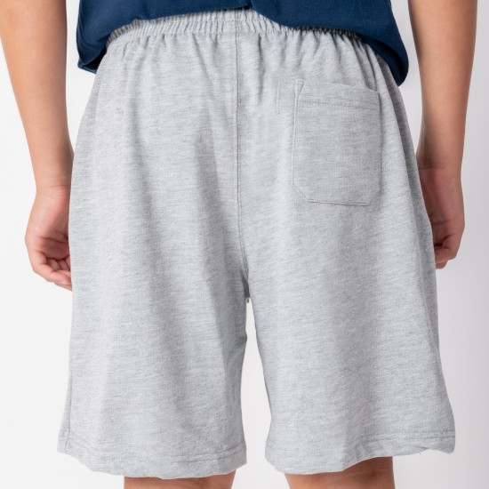 Short French Terry Niño Gris Melange
