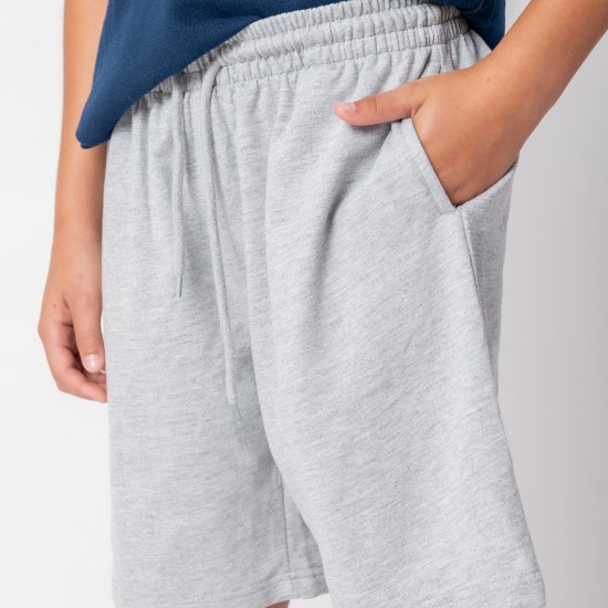 Short French Terry Niño Gris Melange