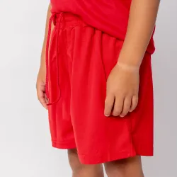 Short de Futbol PRO Niño Rojo