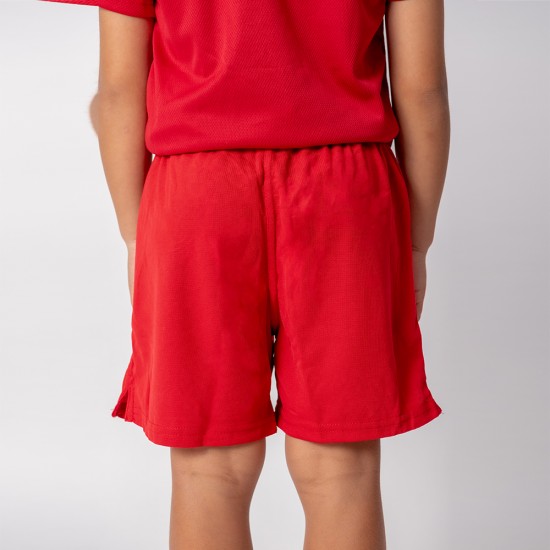 Short de Futbol PRO Niño Rojo