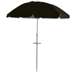 Sombrilla de Playa con Anclaje 2m Negro